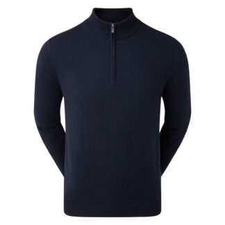 FootJoy Wool Blend Zip Neck Lined Golf Sweater