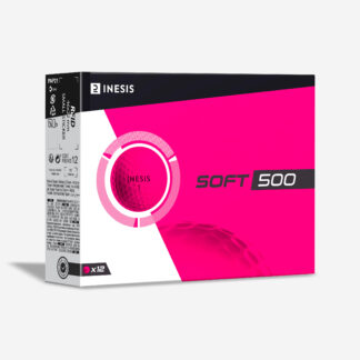 Golf Balls X12 - Inesis Soft 500 Pink